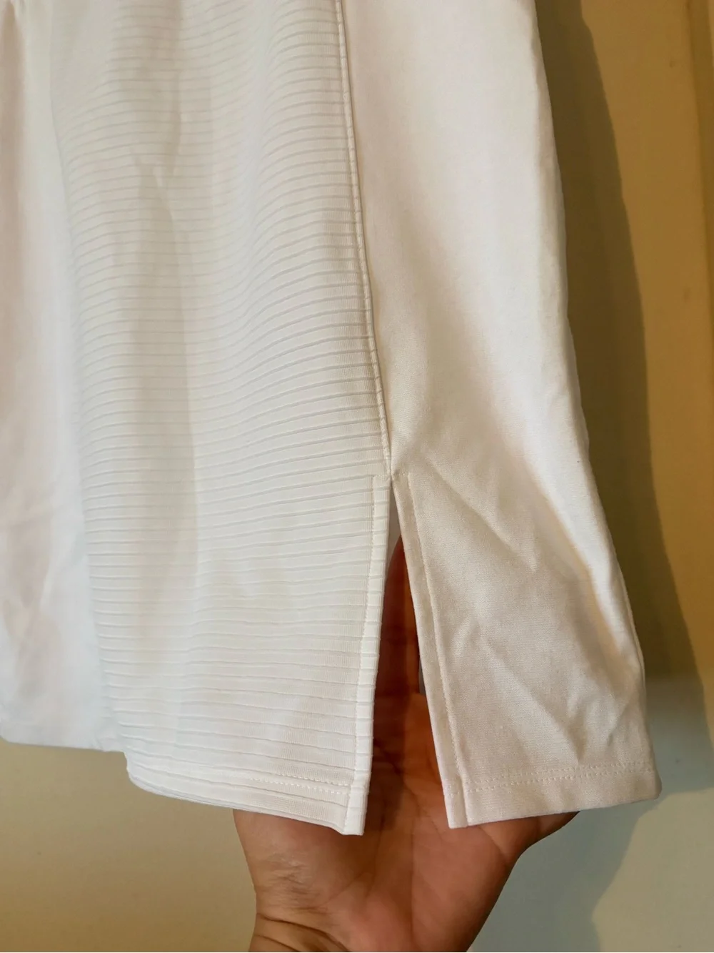 Bandage Pencil Skirt Exposed Gold Zip Size L
